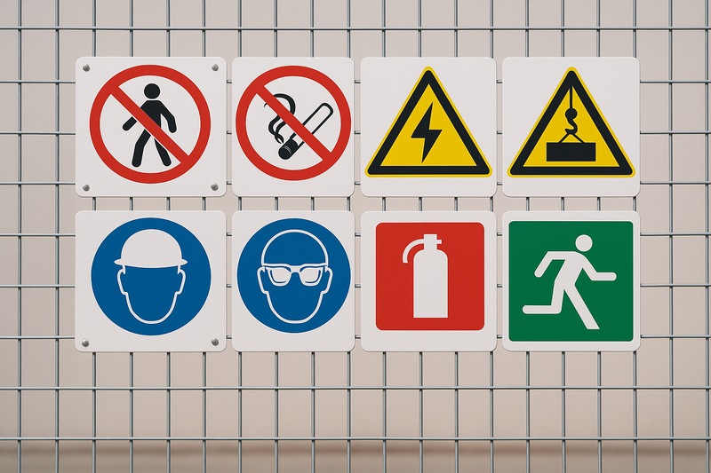 Навигационные таблички для стройплощадки.