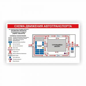 Стенд «Схема движения по объекту»